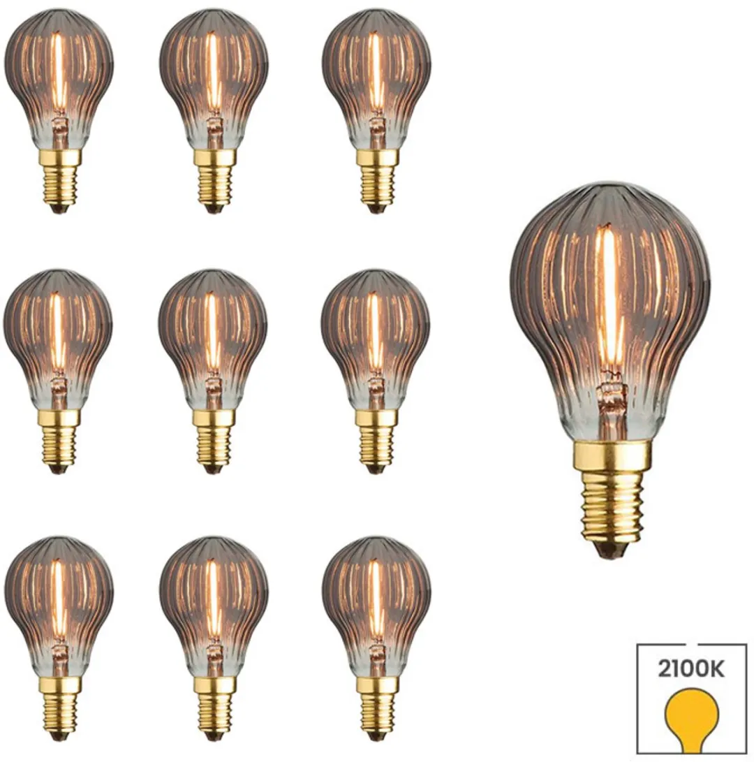 Lybardo E14 LED Rookglas 10 Stuks