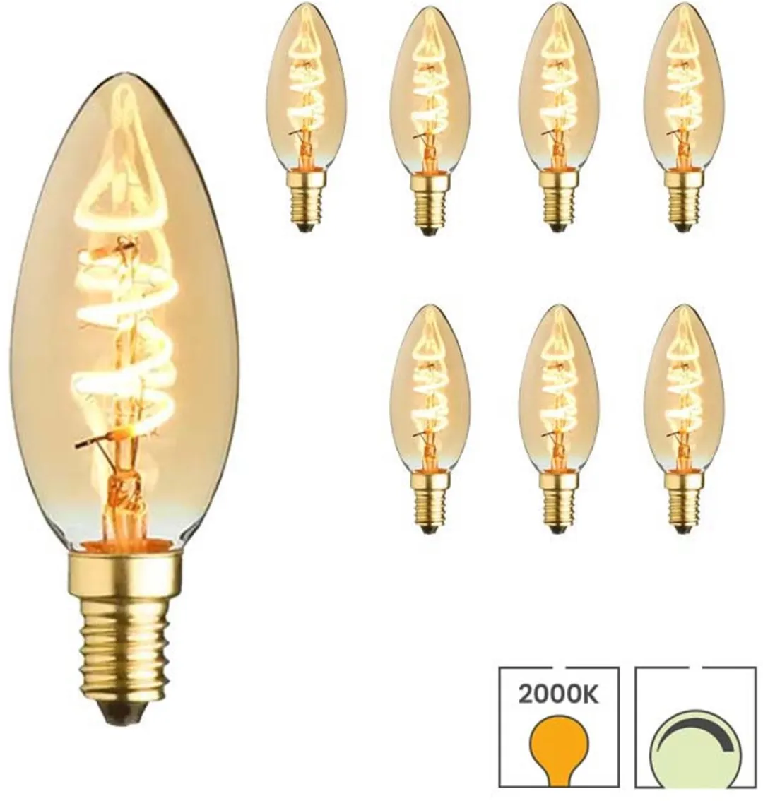 Lybardo E14 LED Kaarslamp 8-pack