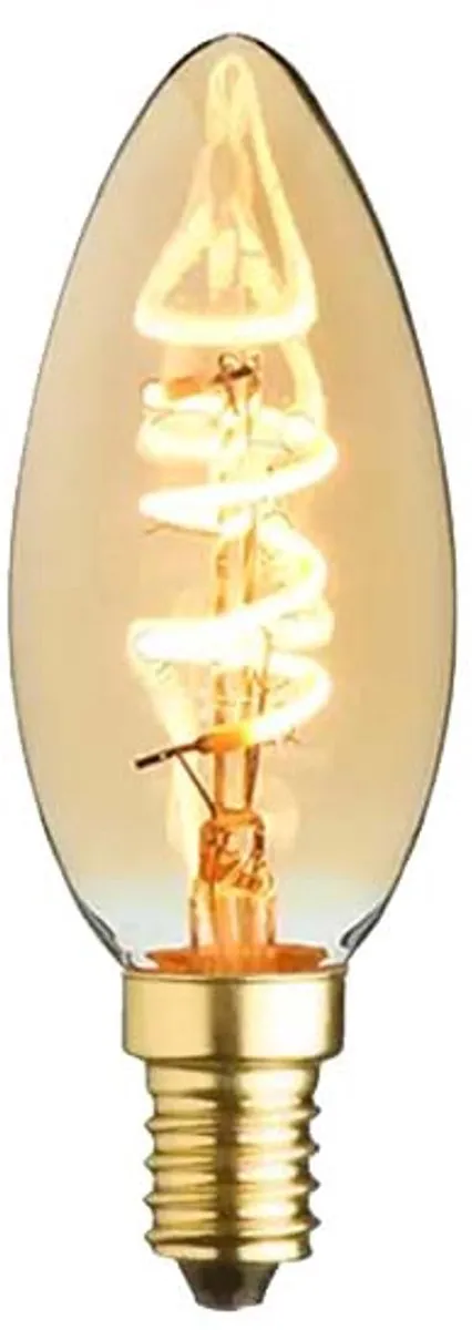 Lybardo E14 LED Kaarslamp 8-pack - 2W 2000K Warmwit - Amber