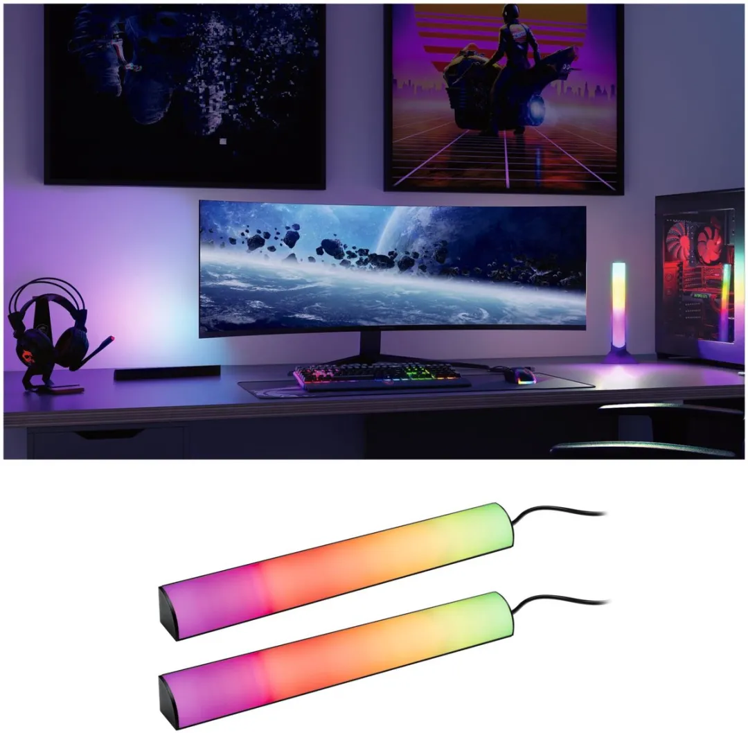 Paulmann EntertainLED Lightbar Dynamic RGB - 2x0,6W - Zwart