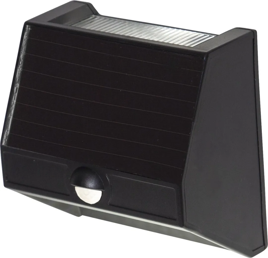 Star Trading Wally Wandlamp Zonne-energie - 2 Lichtpunten - Zwart