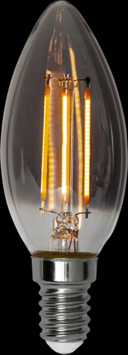 Star Trading Kaarslamp 3-Pack - 2.9W - Rookglas