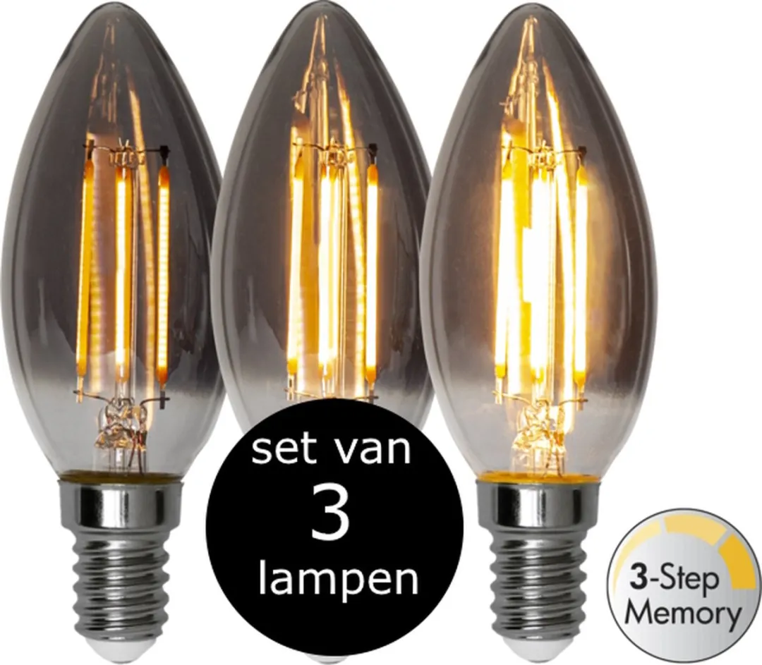 Star Trading Kaarslamp 3-Pack