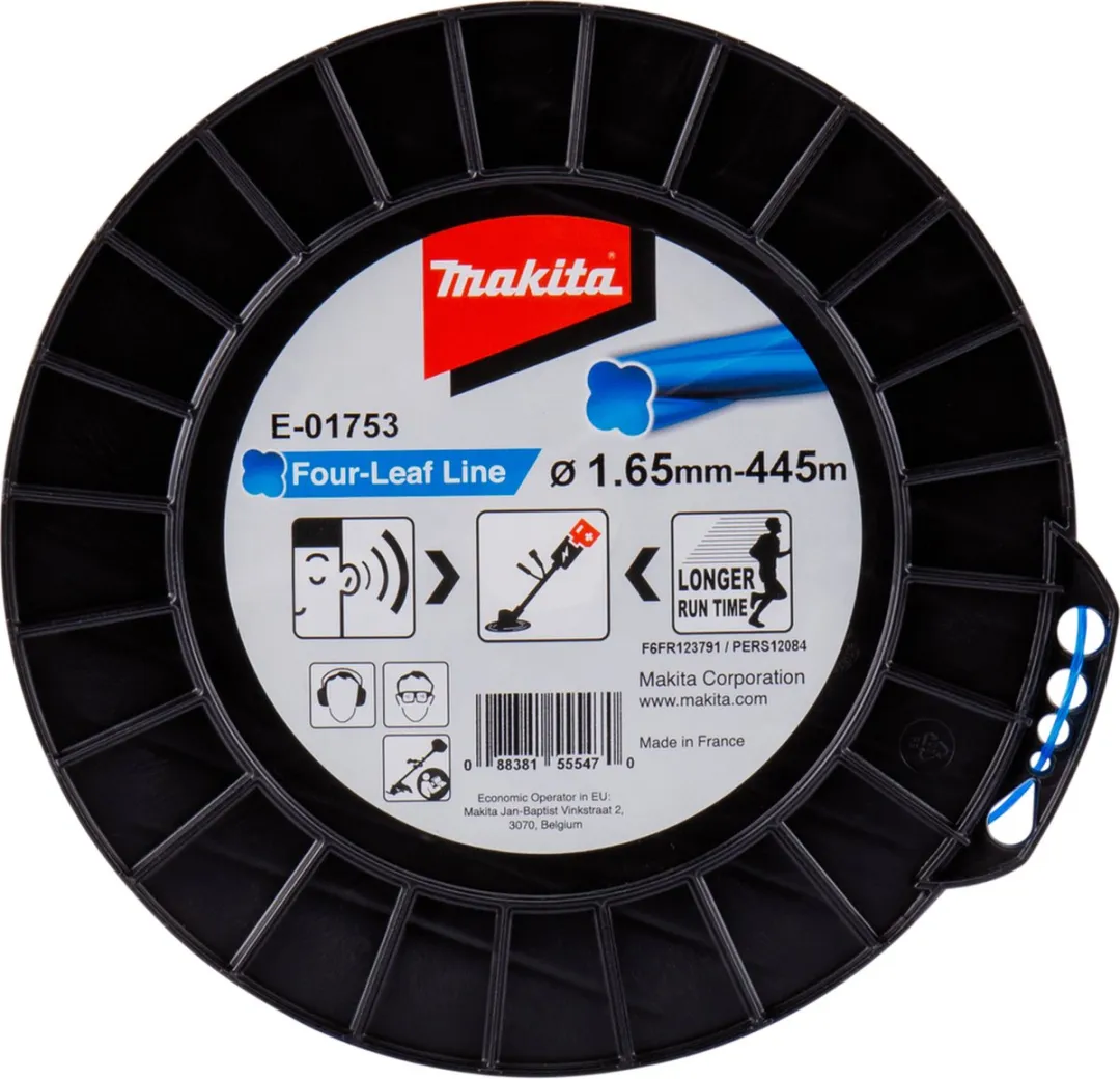 Makita Vierbladig Maaidraad 445m Ø1,65mm - Blauw