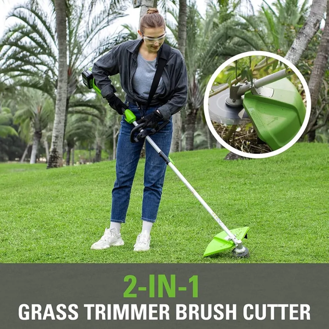 Greenworks 48V Accu Trimmer 400mm - 2x 4Ah accu + dual lader