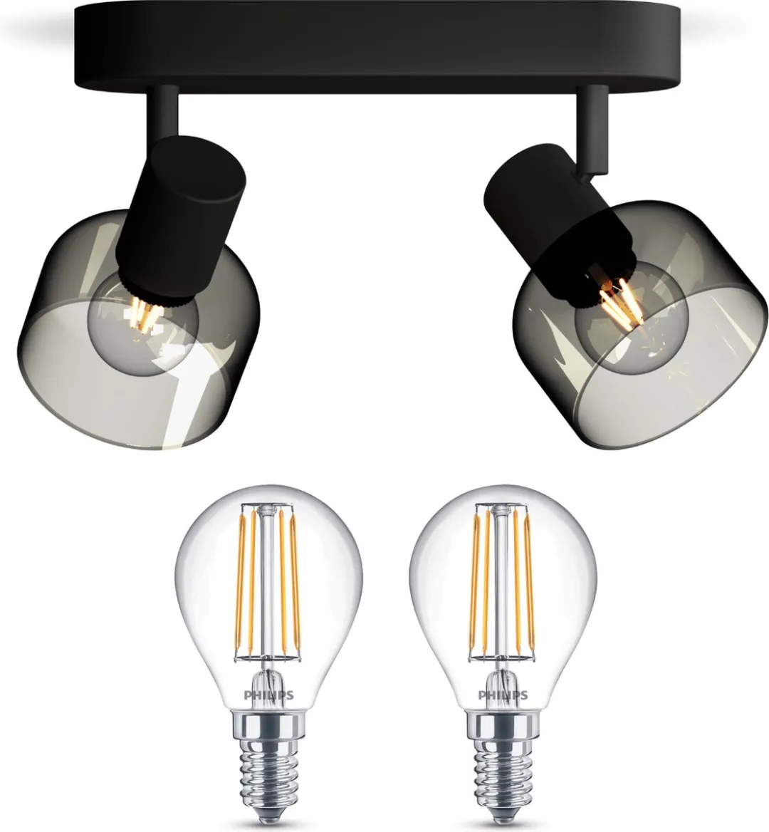 Philips Sleet Opbouwspot Zwart