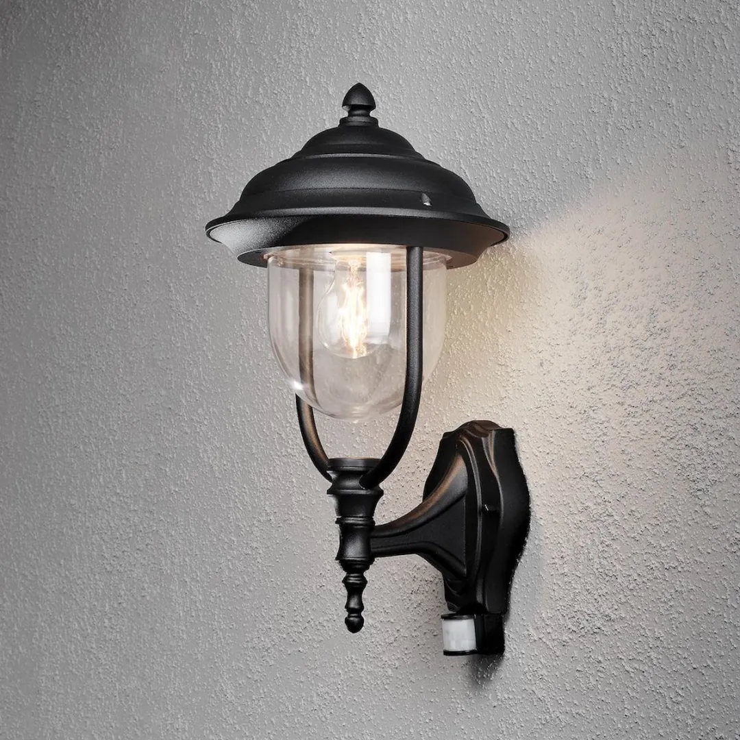 Konstsmide Parma Wandlamp Buiten - E27 75W - Zwart