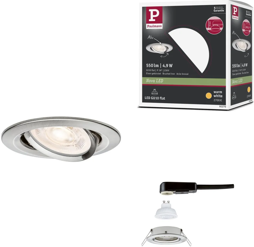 Paulmann Nova GU10 LED-inbouwlamp 4,9W 550lm