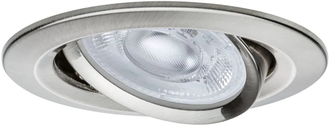 Paulmann Nova GU10 LED-inbouwlamp 4,9W 550lm - Draaibaar - Staal geborsteld