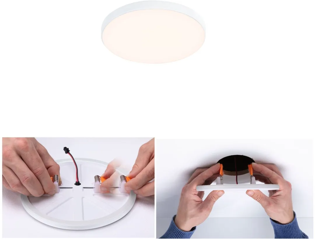 Paulmann VariFit Veluna Edge LED-inbouwpaneel 6W 450lm 3000K - Ø9cm - IP44