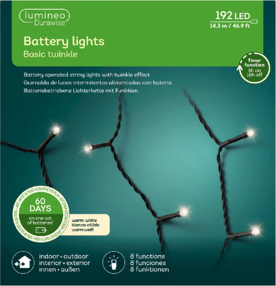 Decoris Kerstverlichting Twinkle Warm Wit