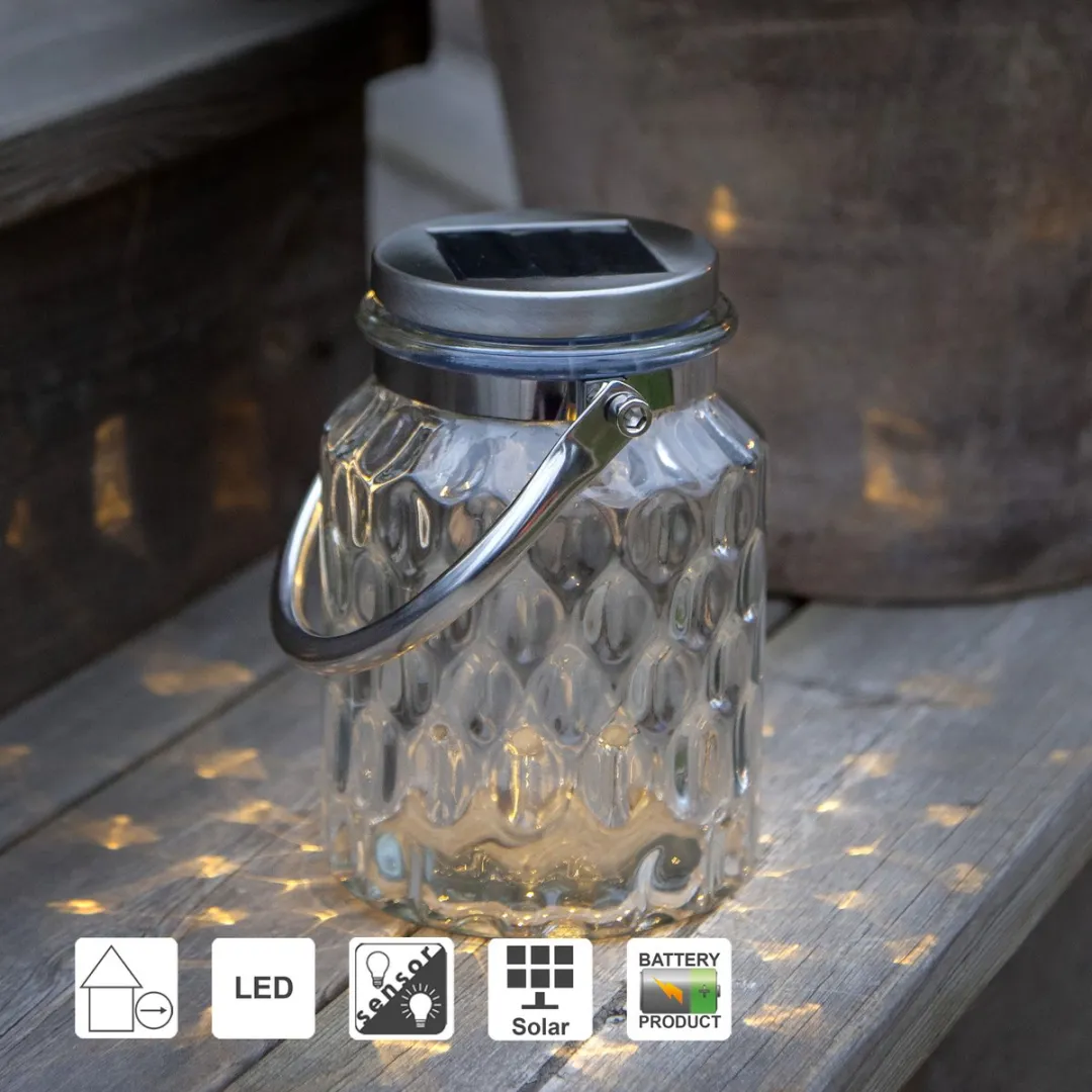 Star Trading Pireus LED Lantaarn 16cm - Warm Wit - Helder Glas