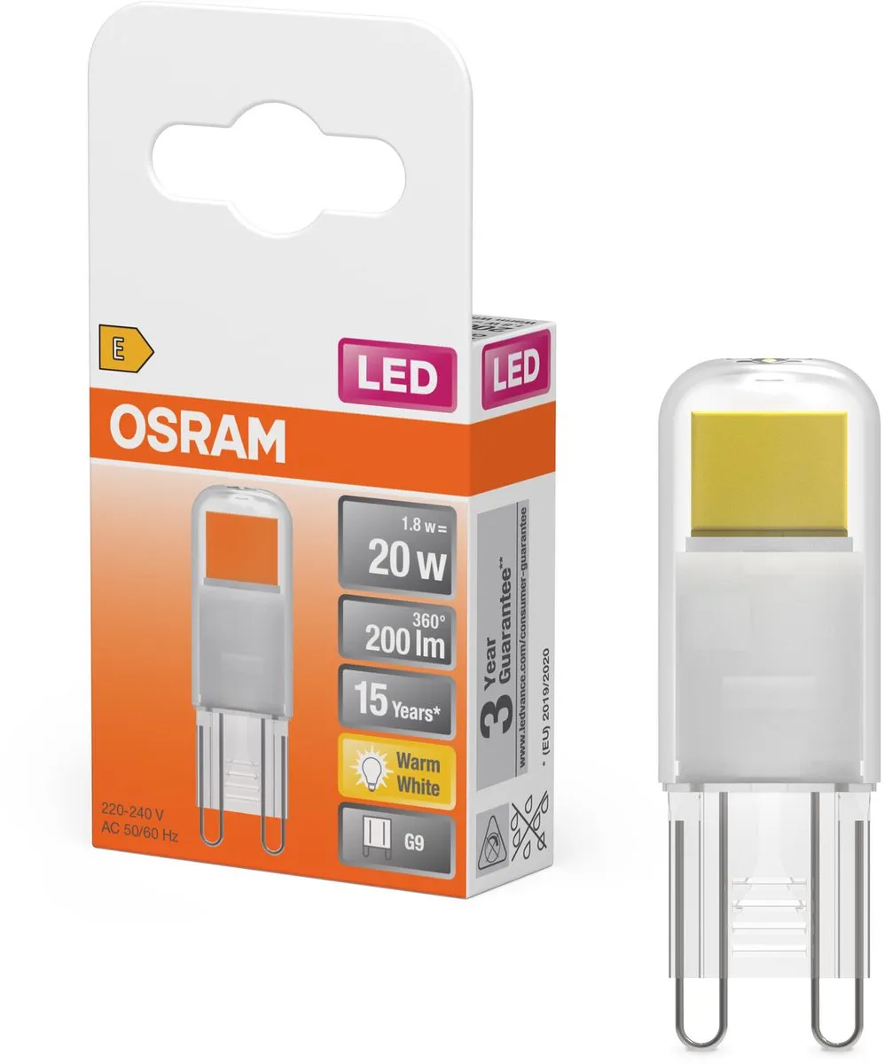 Osram LED Capsule G9 1.8W 200lm - Zeer Warm Wit