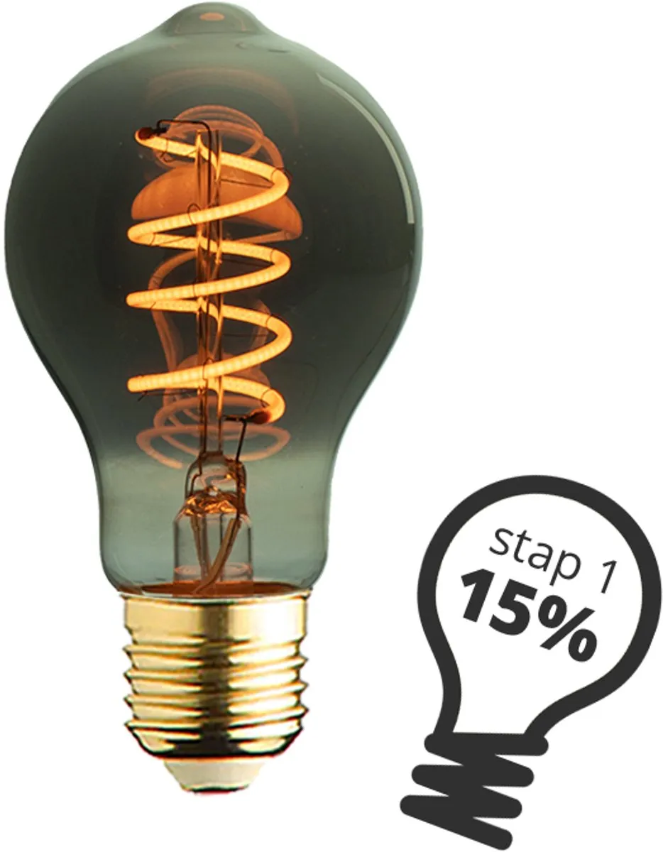 Lybardo - E27 LED Lamp - 3-pack - 3 staps Dimbaar - 5.5W - 1800K Extra Warmwit Licht