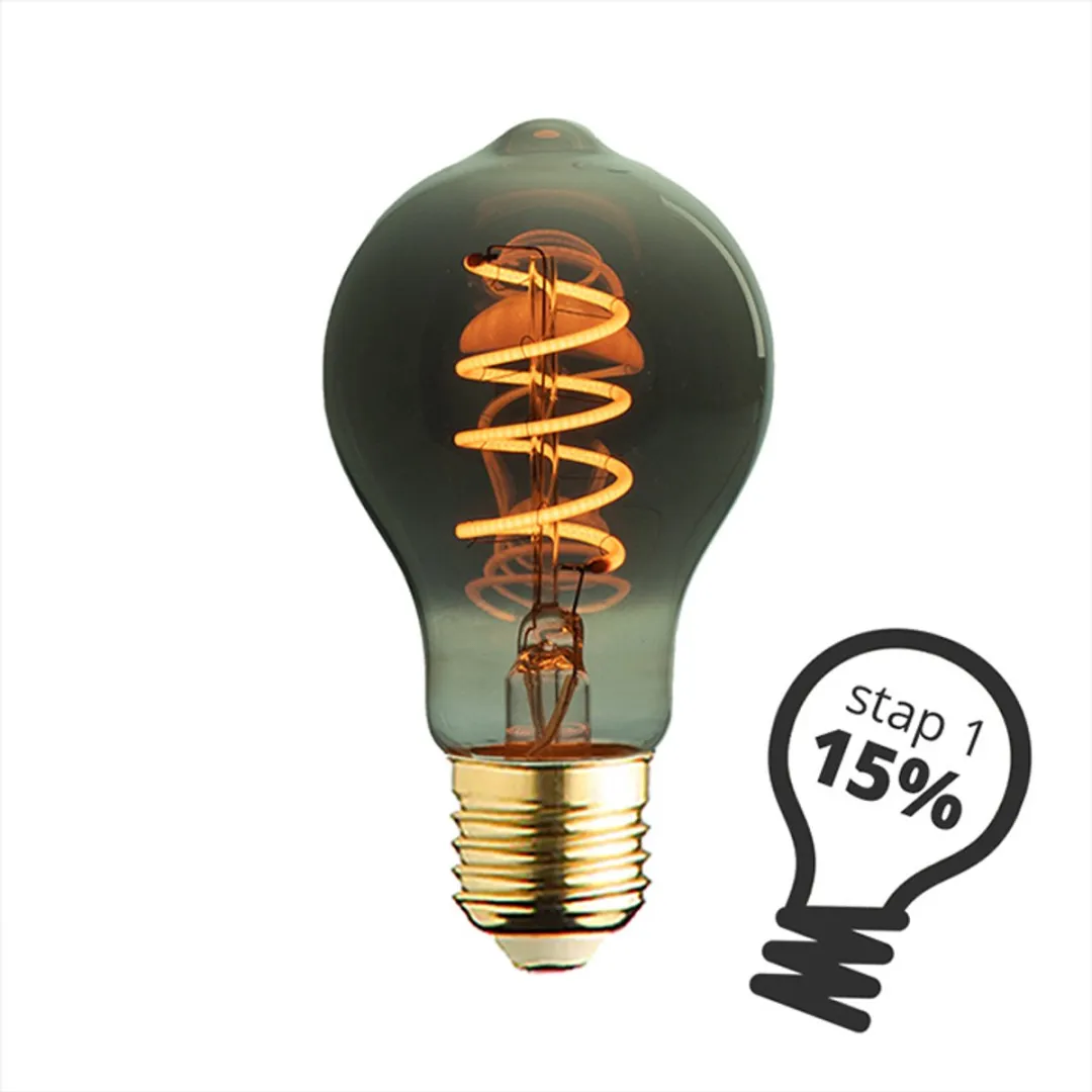 Lybardo - E27 LED Lamp - 3-pack - 3 staps Dimbaar - 5.5W - 1800K Extra Warmwit Licht