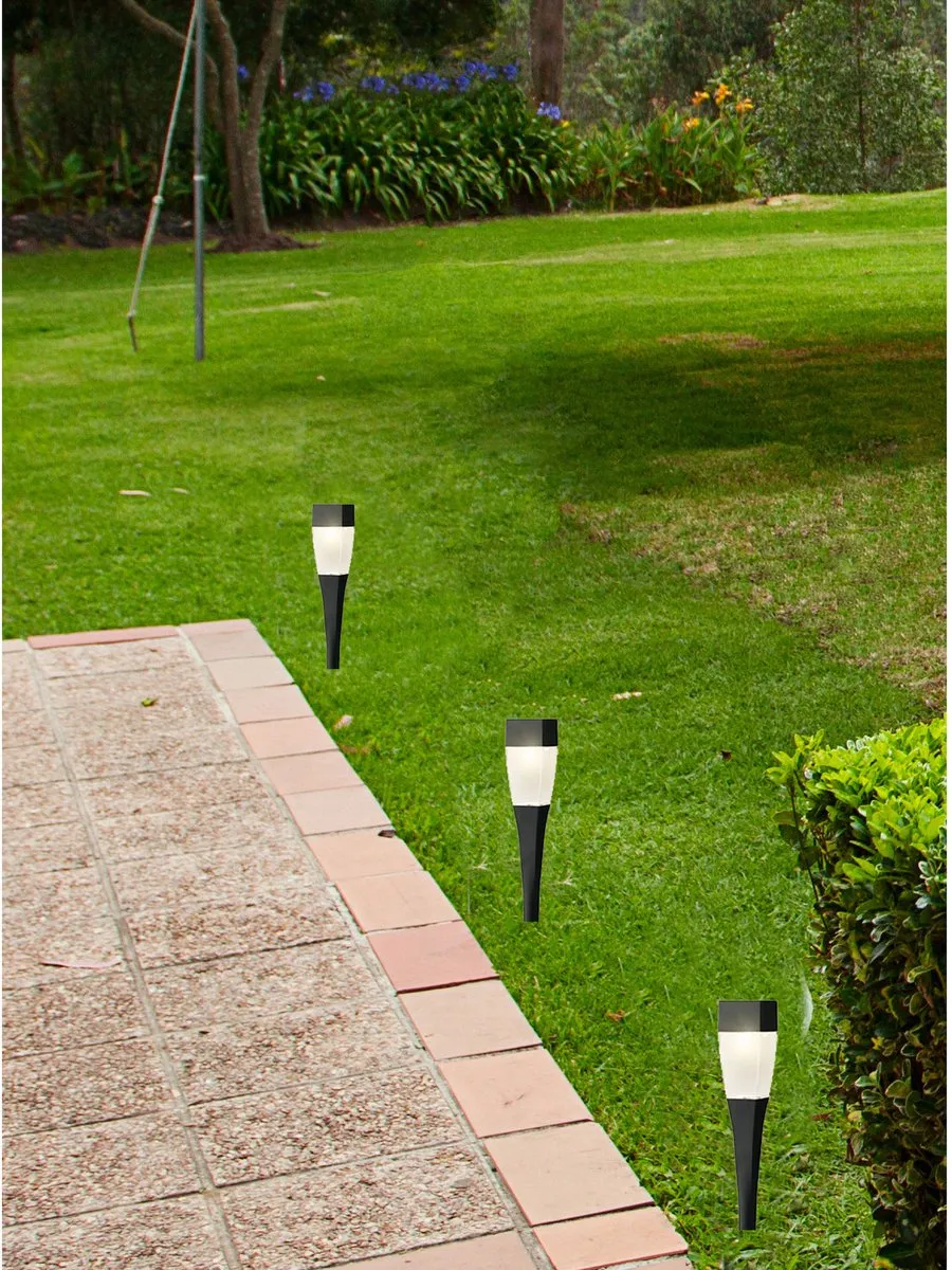 Lumineo Solar Tuinlamp Prikspot 26cm - 6 Stuks - Zwart