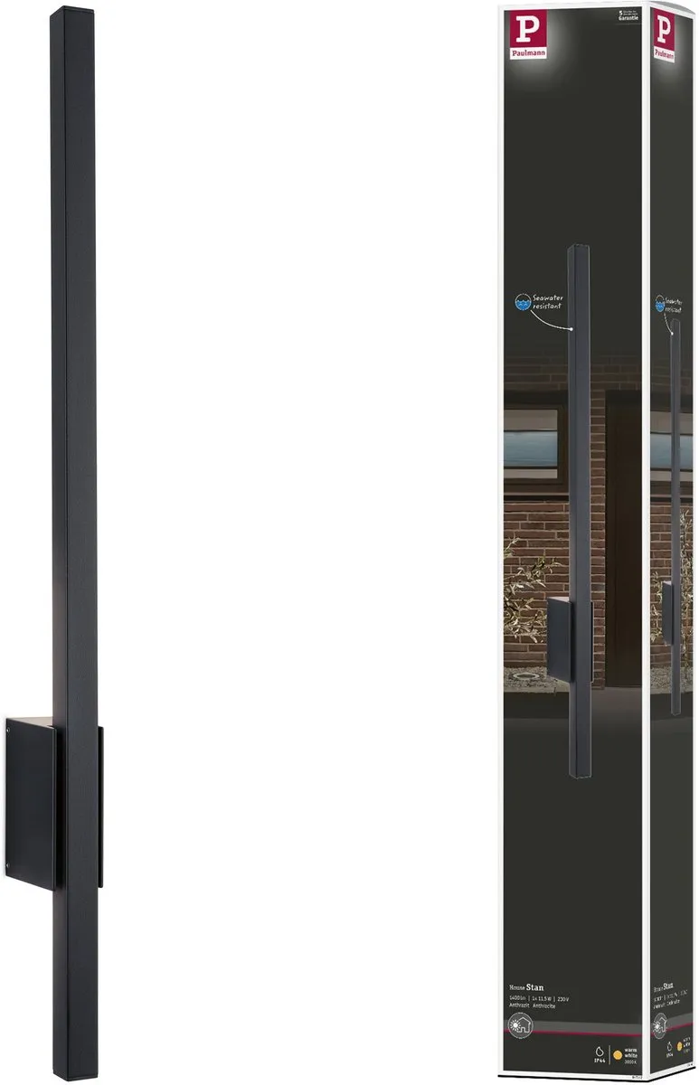Paulmann LED Wandarmatuur Stan 800mm 11,5W 3000K - Antraciet