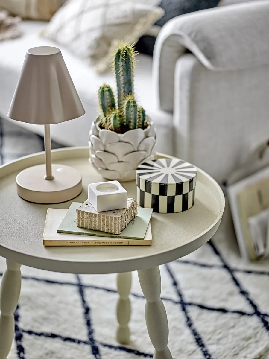 Bloomingville Lianna Draagbare Lamp - Oplaadbaar 4.5W - Beige Metaal