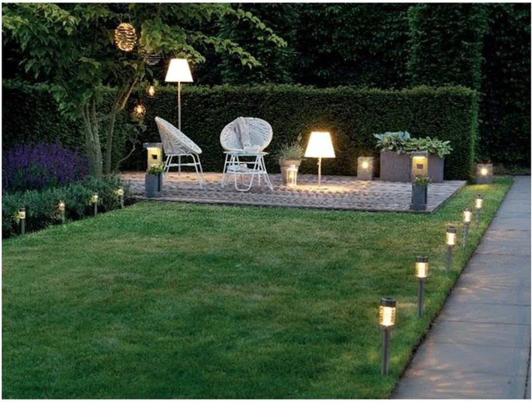 Lumineo Zonne Tuinlamp 26cm - 1W - Zilver
