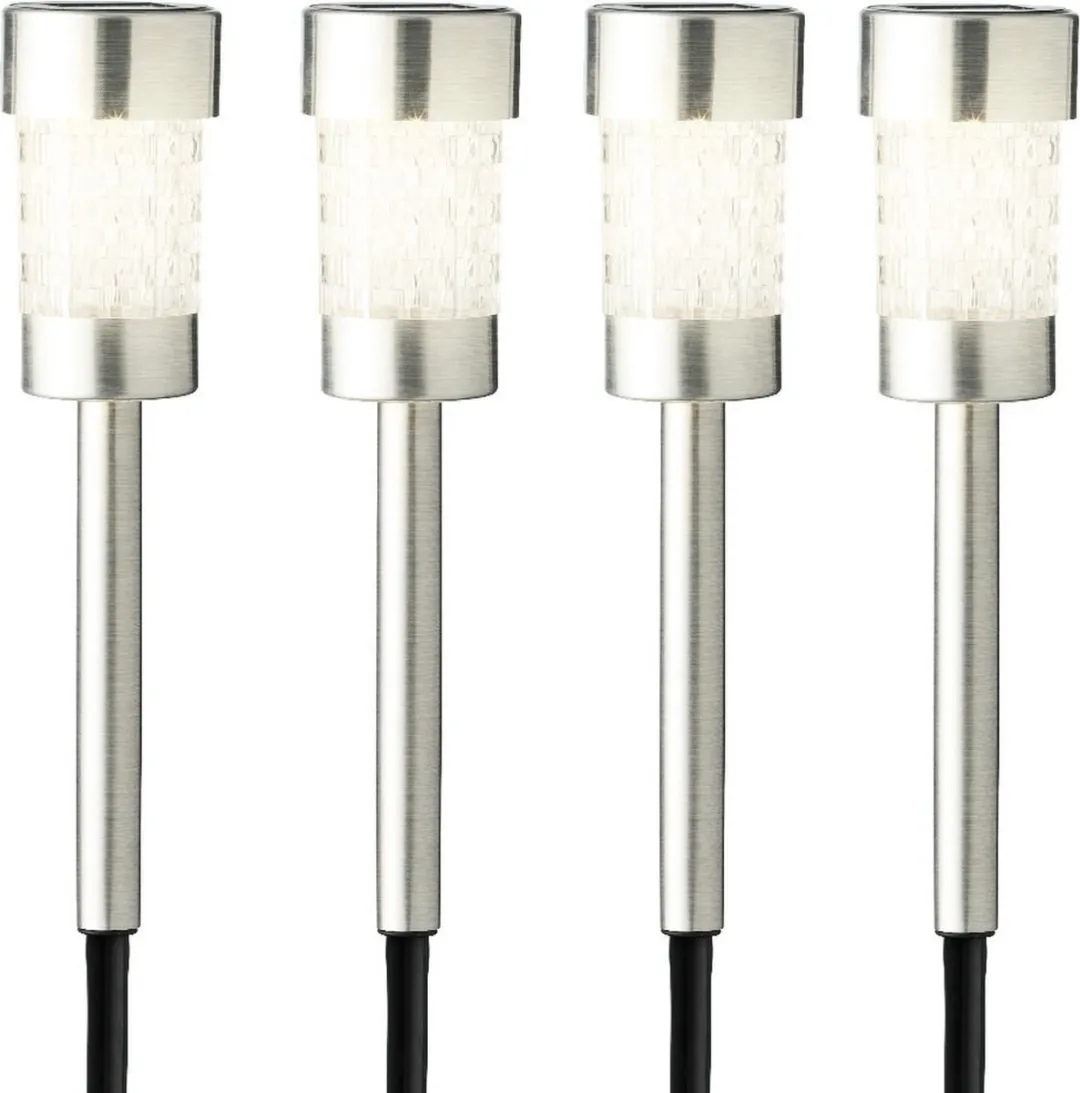 Lumineo Zonne Tuinlamp 26cm - 1W - Zilver