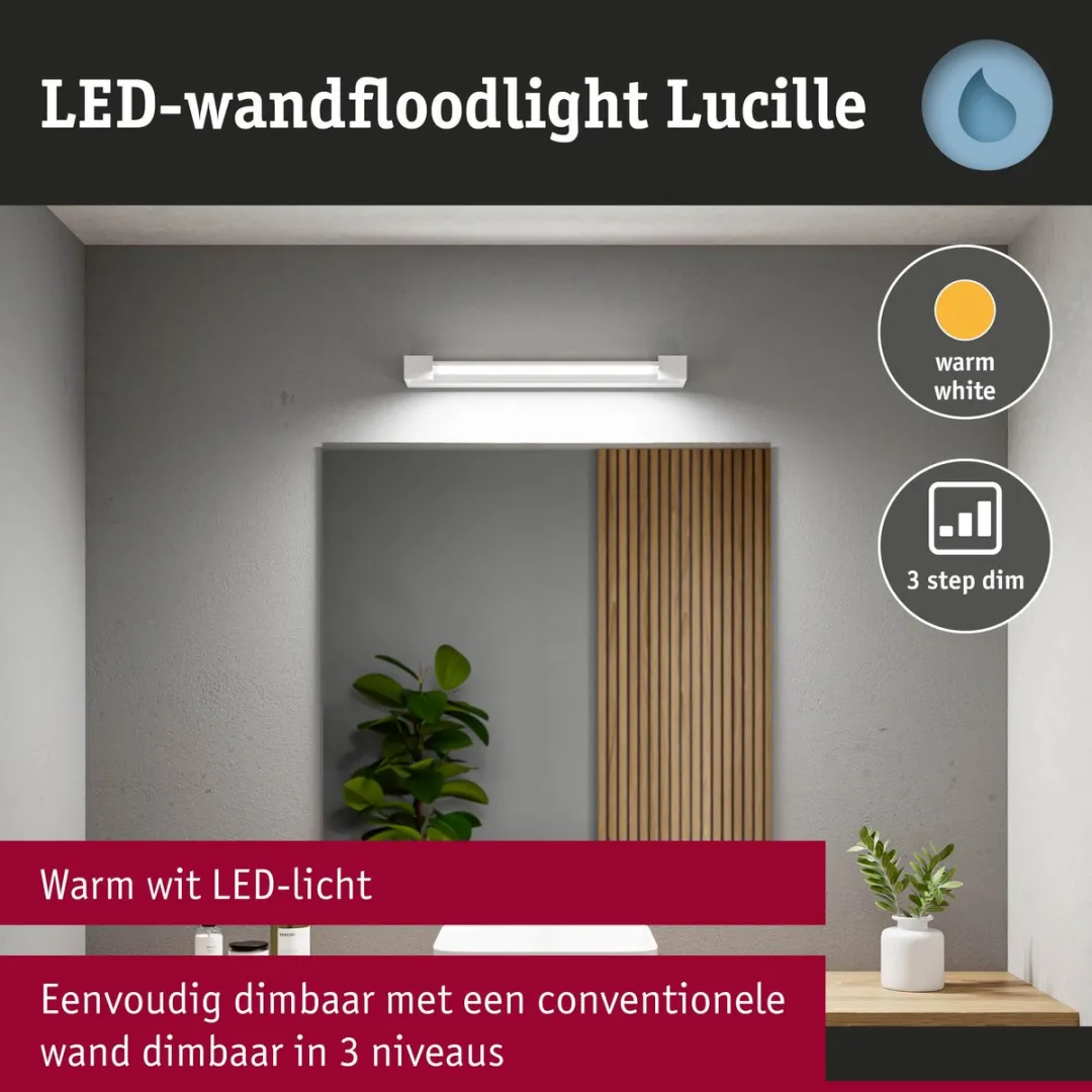 Paulmann Selection Lucille LED Wandlamp 1600lm - Wit - afbeelding 6 van 6