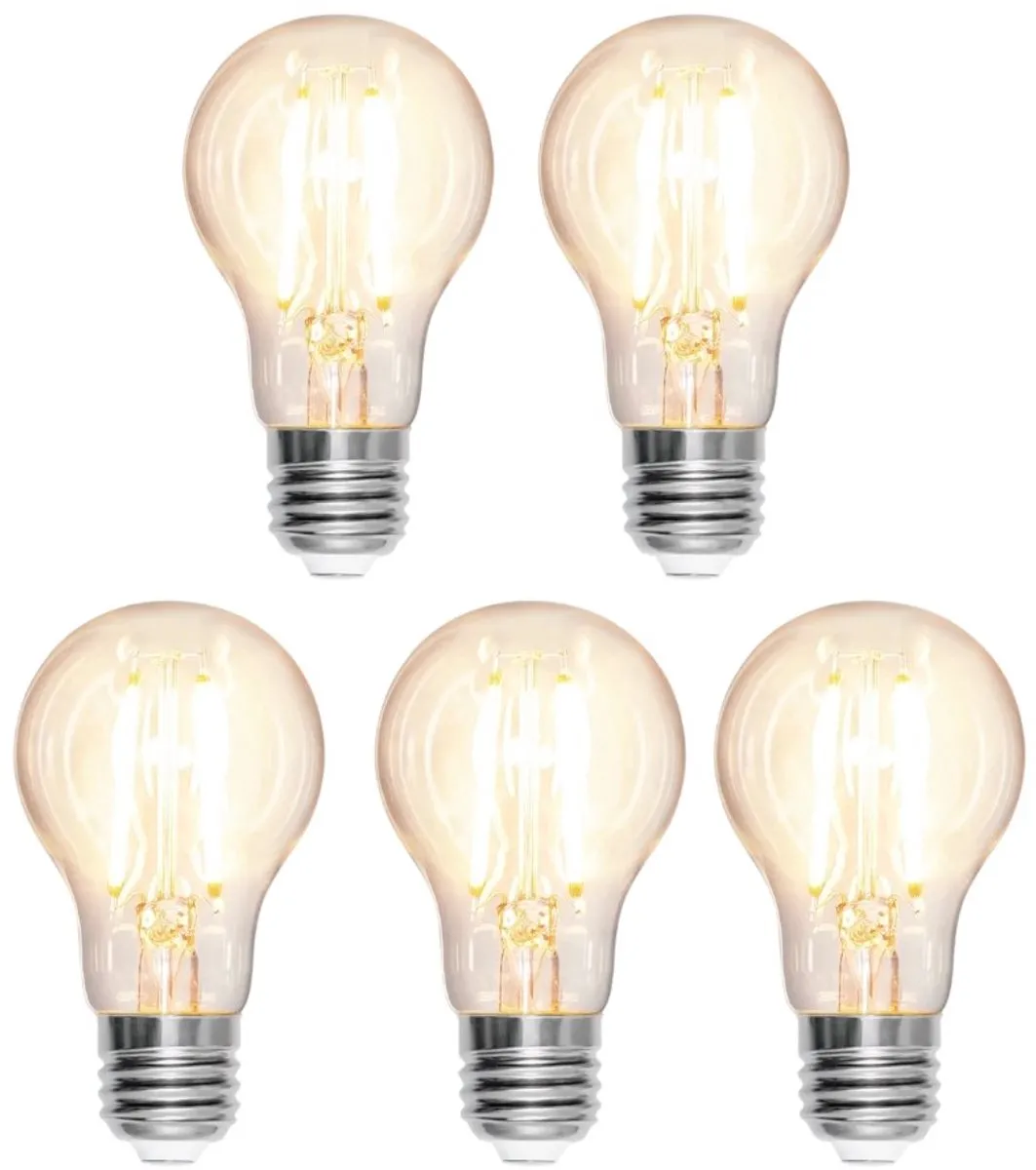 Star Trading Standaard Bol Heldere LED - E27 8W Extra Warm Wit 2700K - 5 Stuks
