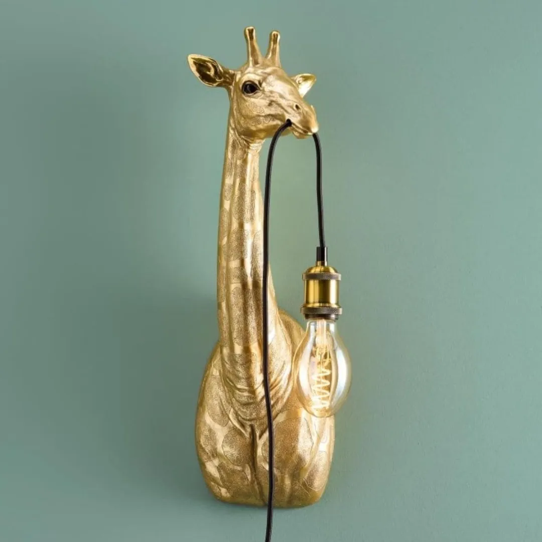 Countryfield Wandlamp Giraf E27 Goud