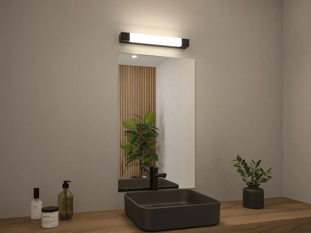 Paulmann Selection Bathroom LED-spiegellamp Quasar IP44 7,5W - Zwart