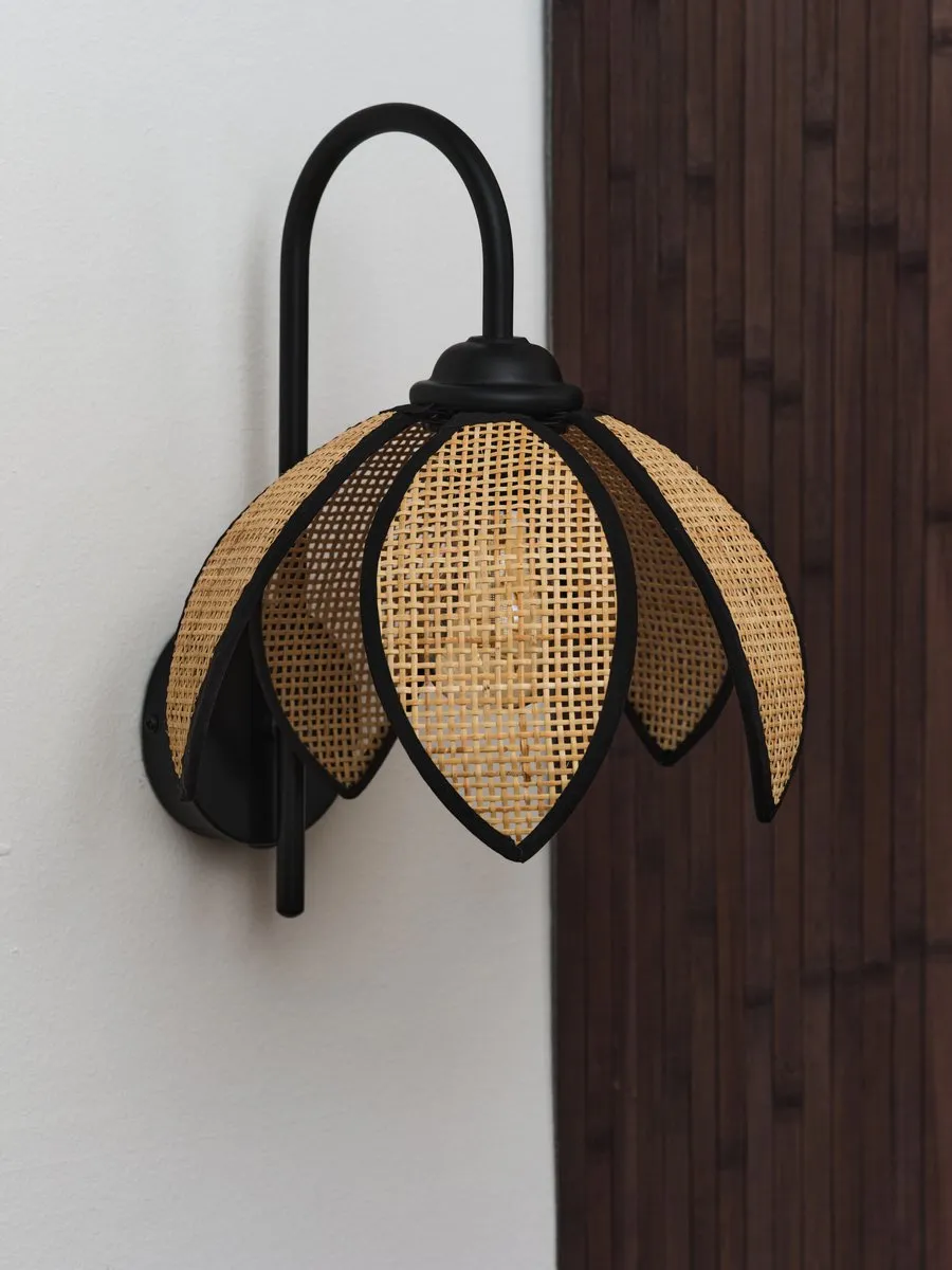 Osram Decor Rattan Lotus Wandlamp E27 - Bruin
