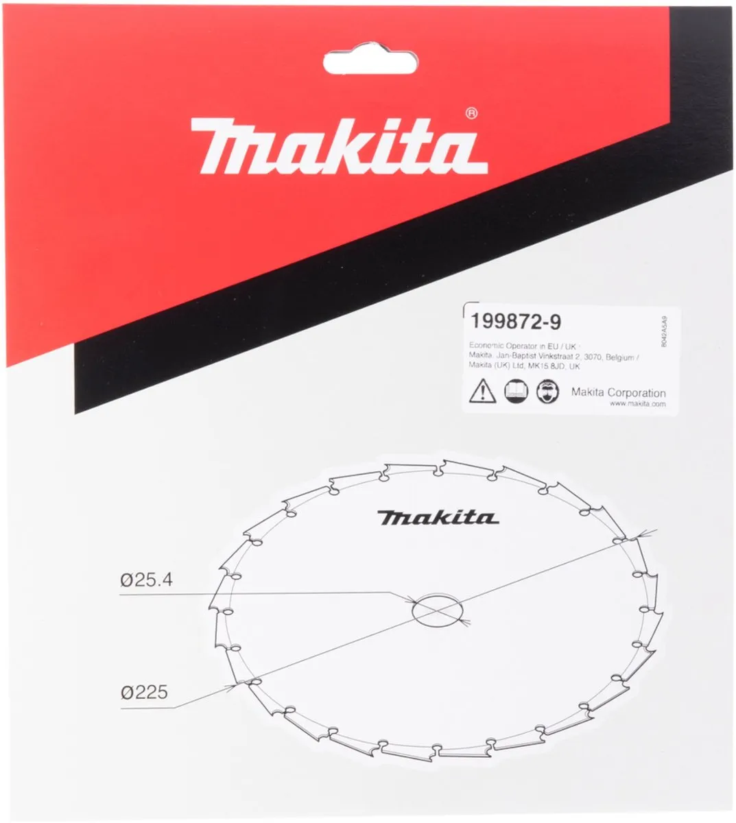 Makita 199872-9 Beitelzaagblad 255mm