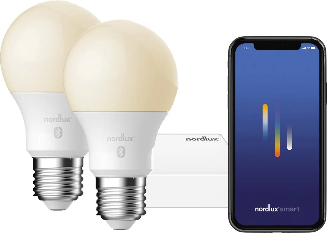 Nordlux A60 Smart Start Pack - 2x LED E27 2200-6500K Wit