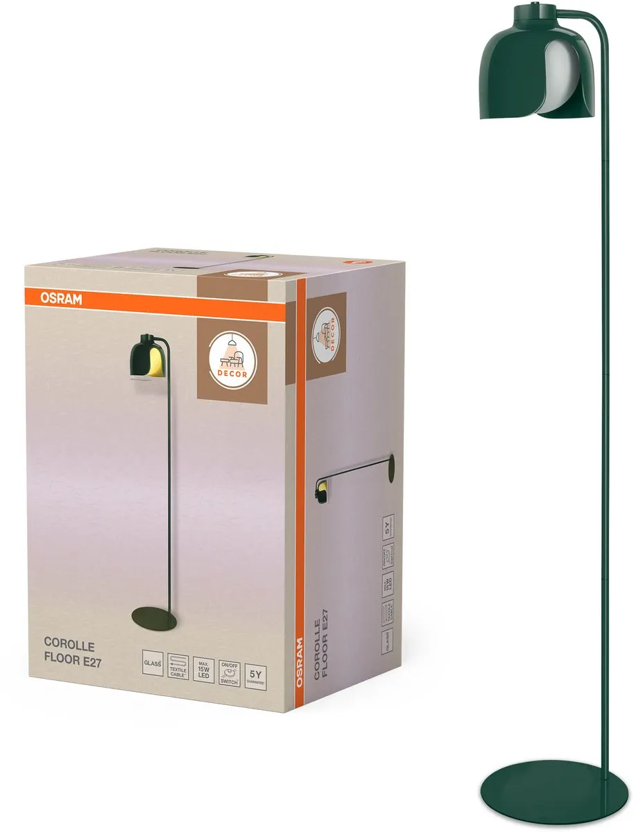 Osram Decor Corolle Vloerlamp Groen - E27 - 270mm