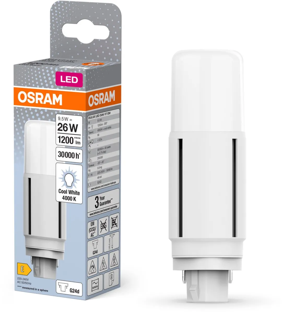 Osram LED G24d 9.5W Neutraalwit - afbeelding 6 van 6