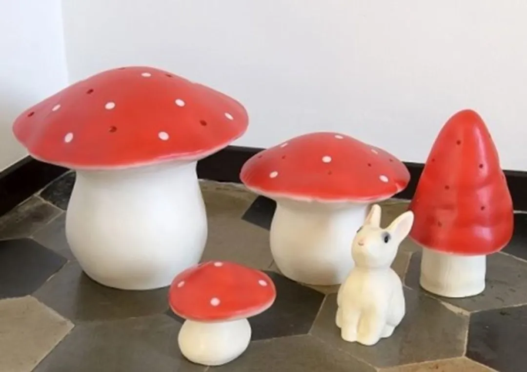 Egmont Toys Puntpaddestoel Lamp - Rood