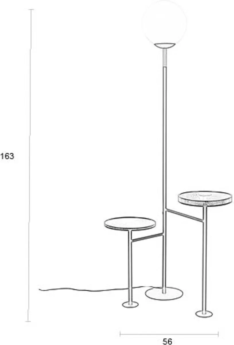 Zuiver Orion Vloerlamp - Zwart - afbeelding 6 van 6