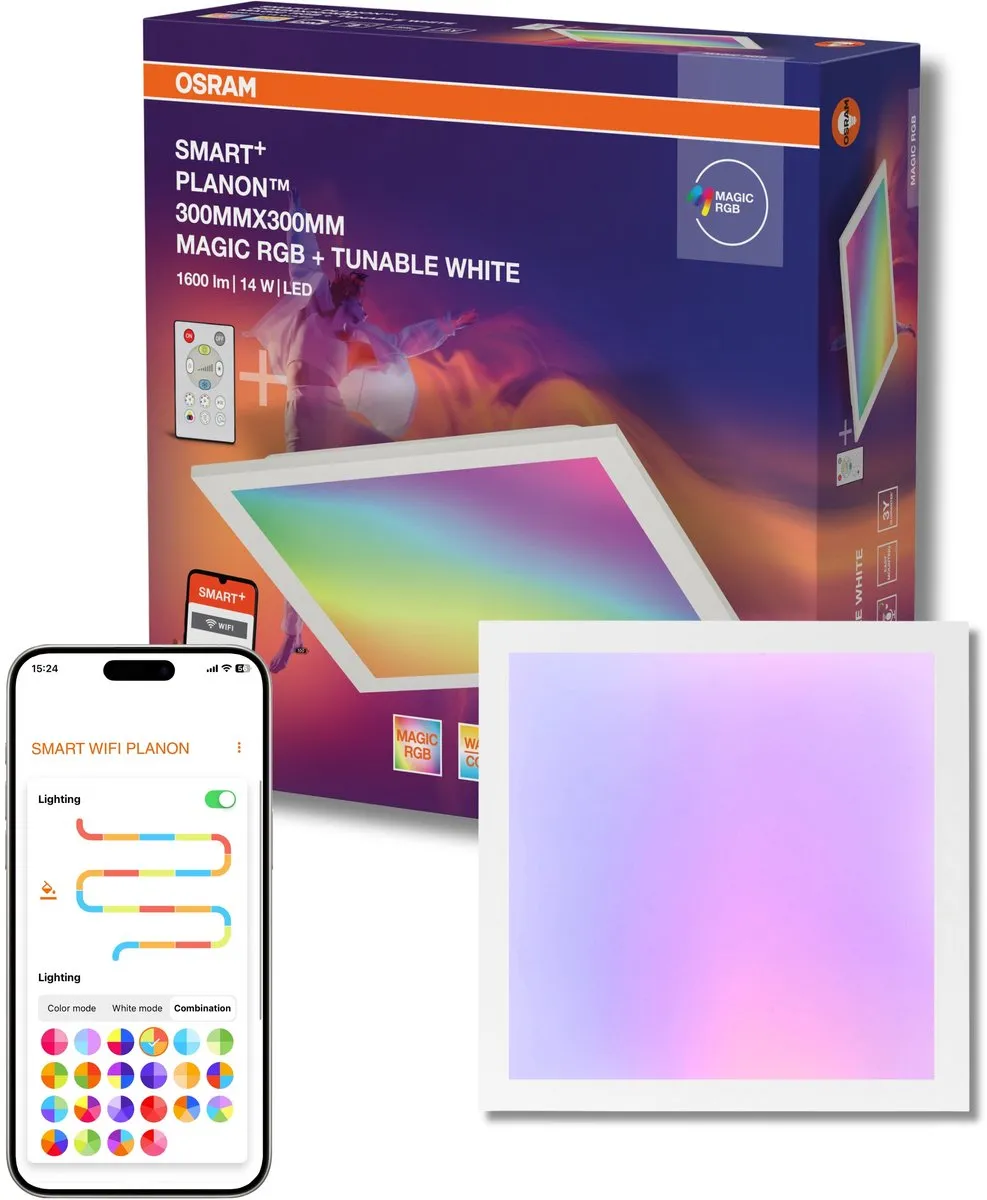 Osram Smart+ Wifi Planon Magic LED Paneel 18W - RGBW - 300x300mm