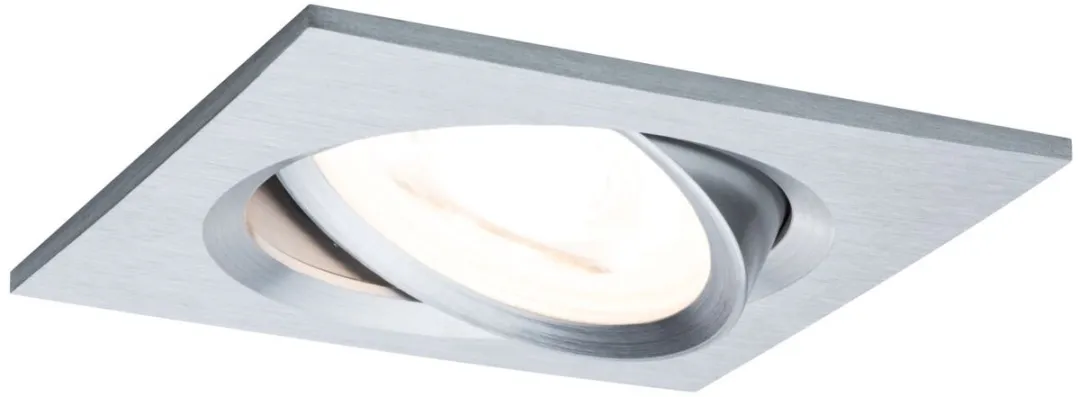 Paulmann Nova Basisset LED-inbouwlamp 3x6,5W 460lm 2700K - 84x84mm - Alu gedraaid