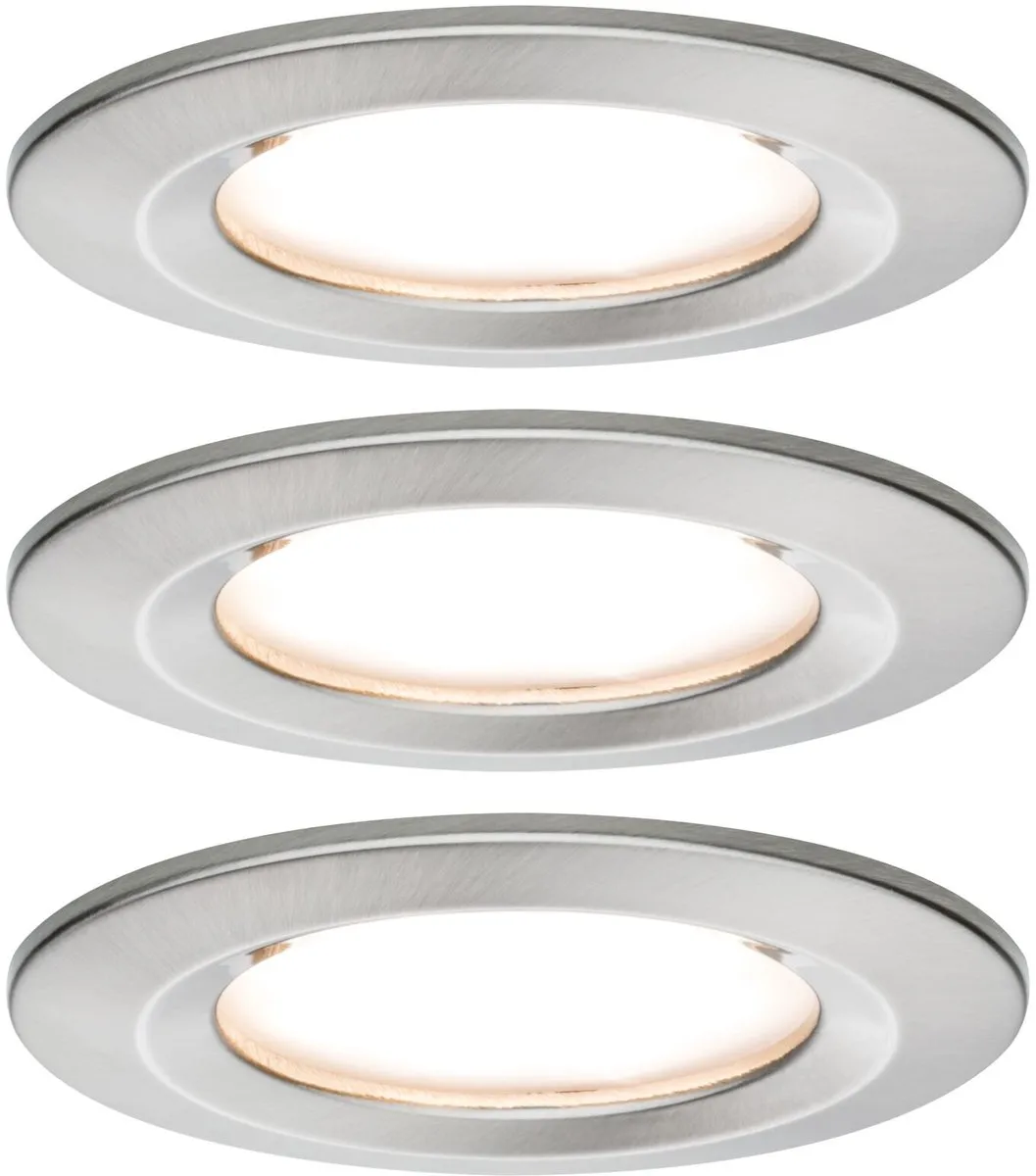 Paulmann Nova Plus Coin Basisset LED-inbouwlamp 3x6W 470lm 2700K