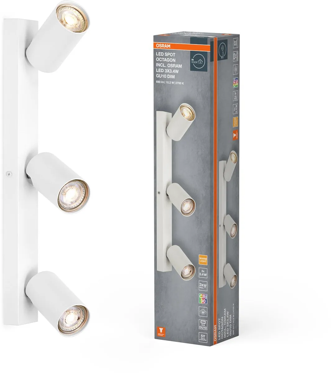 Osram LED Spot Octagon GU10 3x3,4W