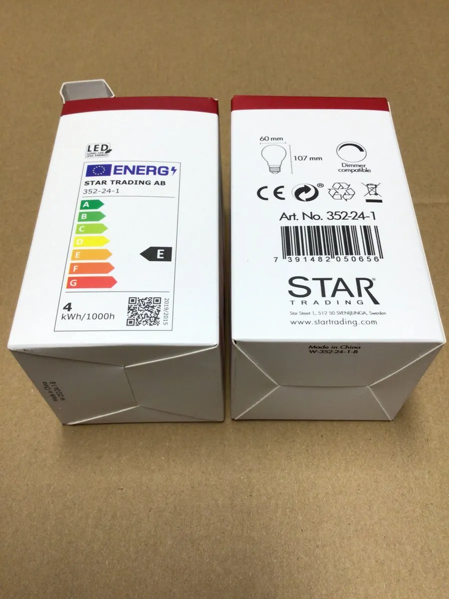 Star Trading Standaard Bol E27 4W Extra Warm Wit - 2700K