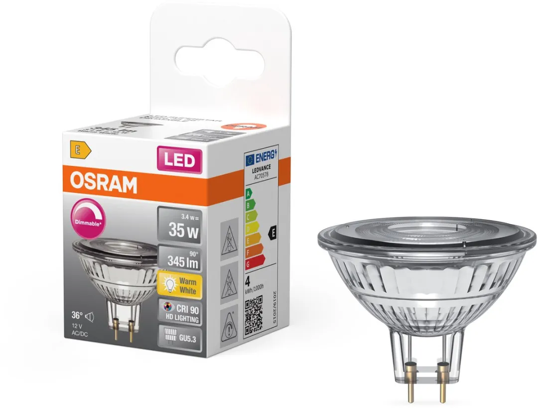Osram LED Superstar MR16 5W 36° GU5.3 Warm Wit - 1 Stuk