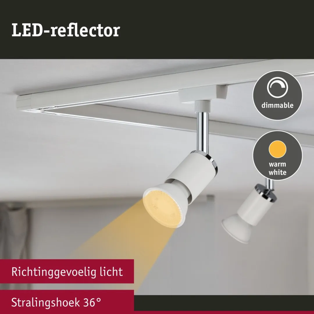 Paulmann LED Reflector GU10 Set 3x7W 2700K - 3 Stuks