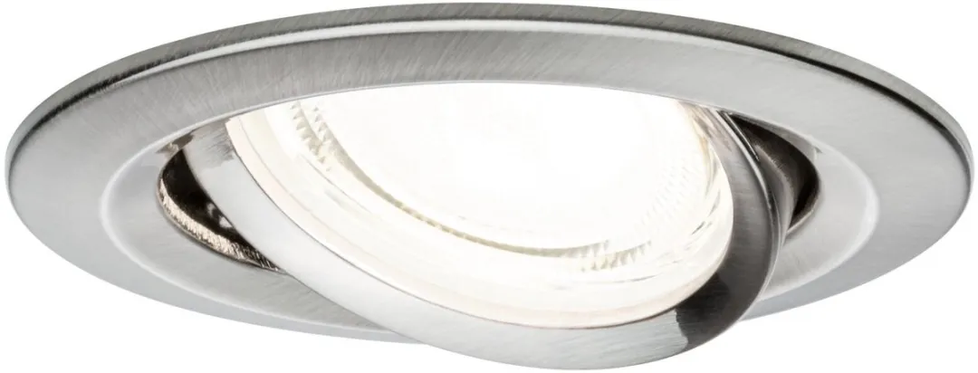 Paulmann Nova Coin LED-inbouwlamp 3x2,8W 505lm 84mm - 4000K Staal geborsteld