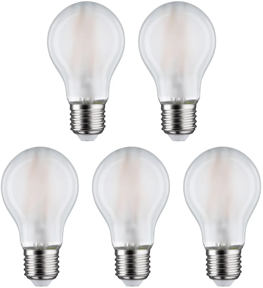 Paulmann Filament LED-gloeilamp E27 5x7W 806lm 2700K - Mat - 5 Stuks