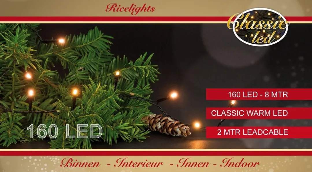 Anna's Collection Kerstverlichting 100 LED Warm Wit - 10x1m - Timer