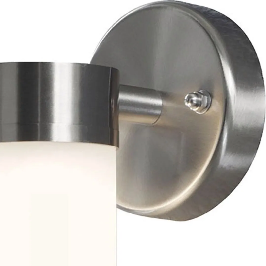 Konstsmide Wandlamp Modena 16 Cm G9 25w Staal/glas Zilver/wit