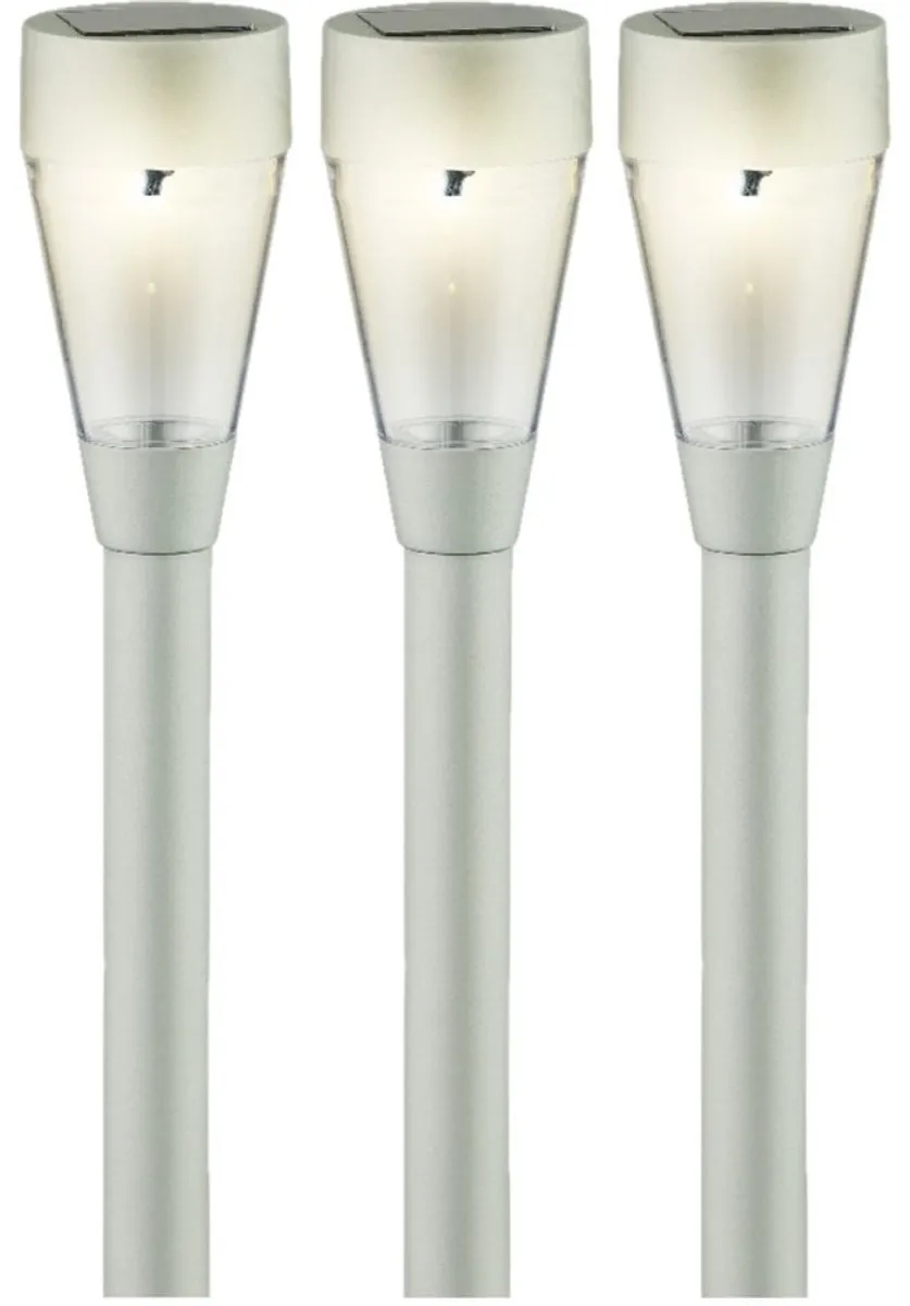 Lumineo Solar Prikspot Zilver - 1W - 32cm