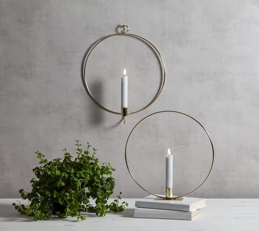 Star Trading Flame Ring LED Tafellamp - 28cm - Zwart