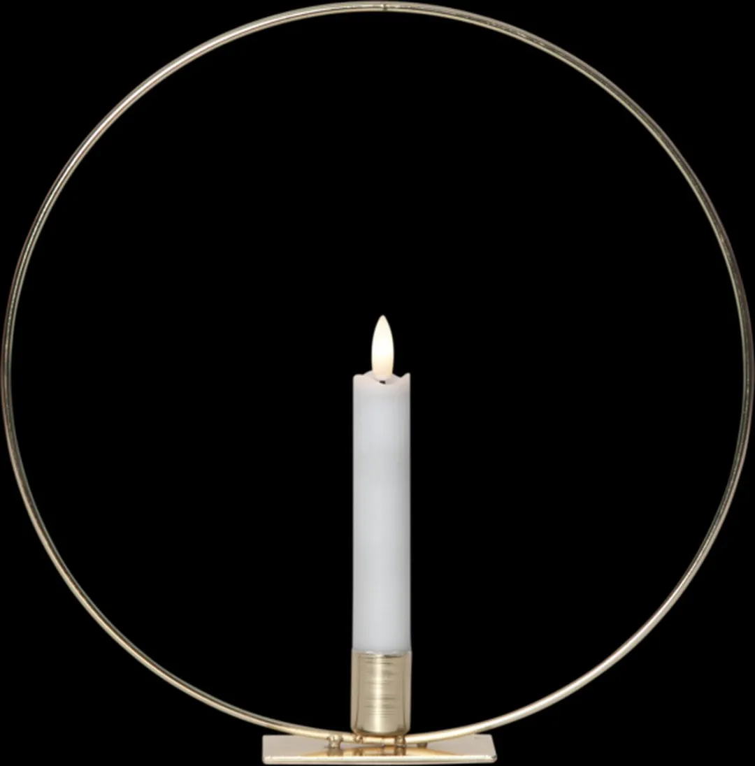 Star Trading Flame Ring LED Tafellamp - 28cm - Zwart