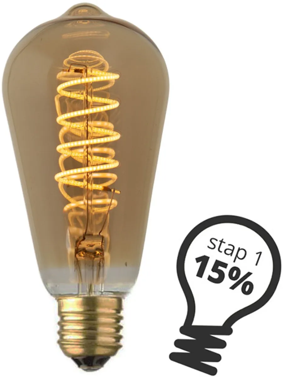 Lybardo E27 LED Lamp 3-pack - 3-staps Dimbaar 4W - Warmwit 2500K - afbeelding 6 van 6